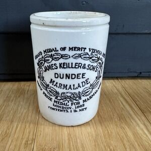 James Keiller Dundee Marmalade Crock Pot 1 lb Jar